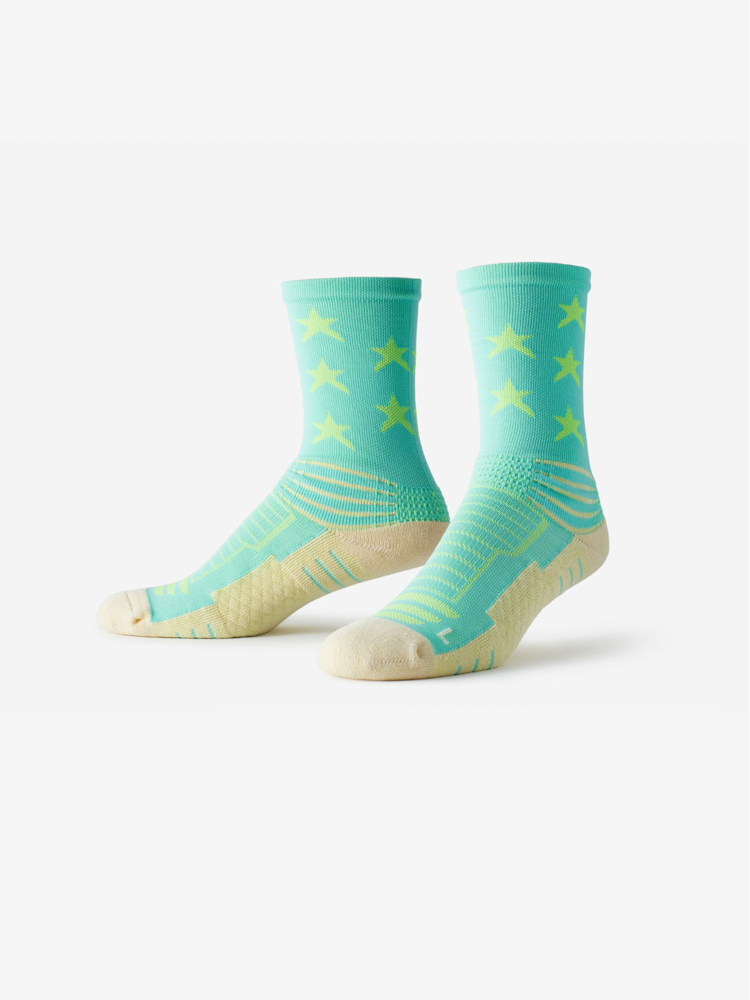 Athletic Mid Calf Socks | Athletic Star Mid High Sock | SMRTFT 
