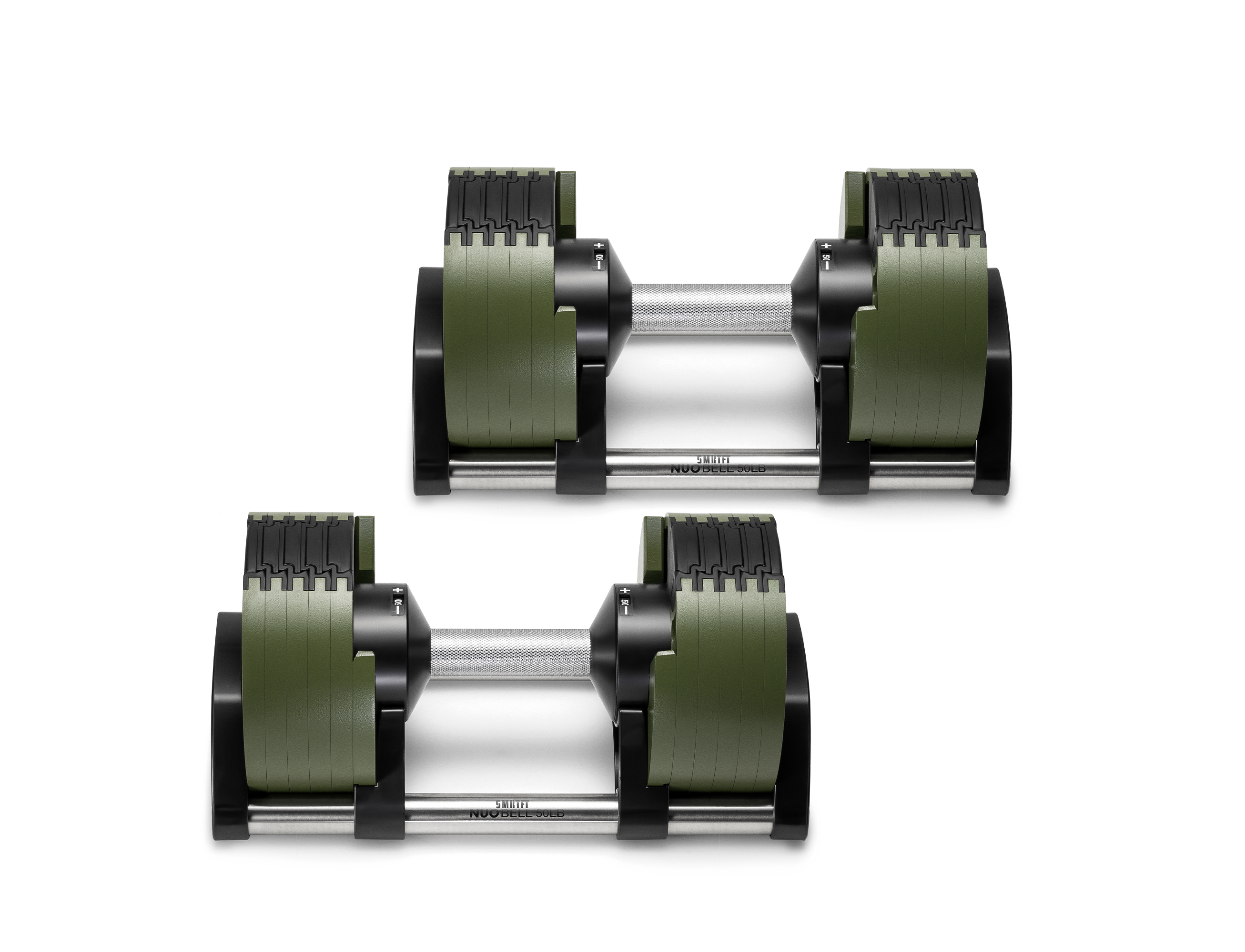 Green & Black 50 lb dumbbell | Green & Black  50lb dumbbells | SMRTFT