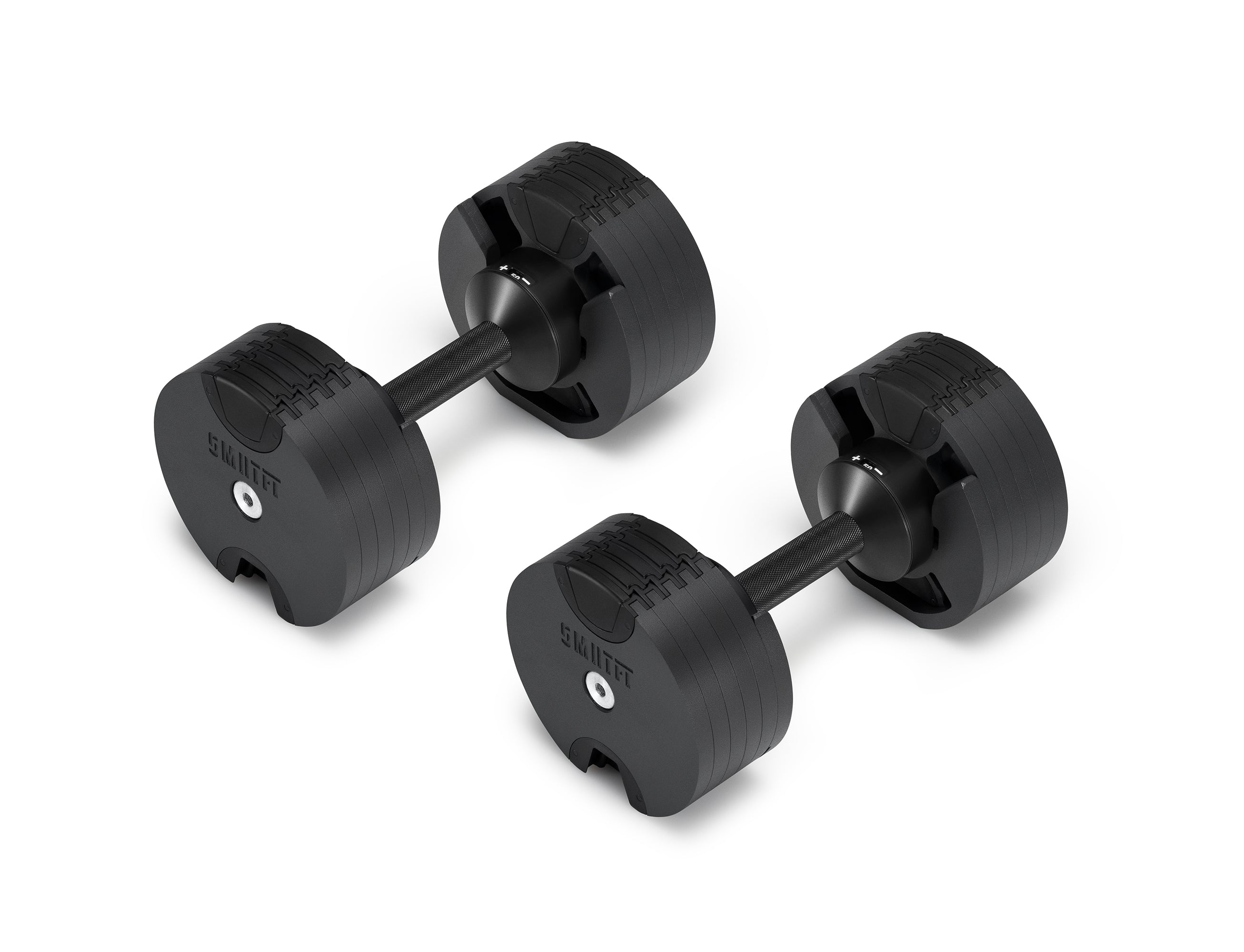 Matte Black 50lb Adjustable Dumbbell By SMRTFT