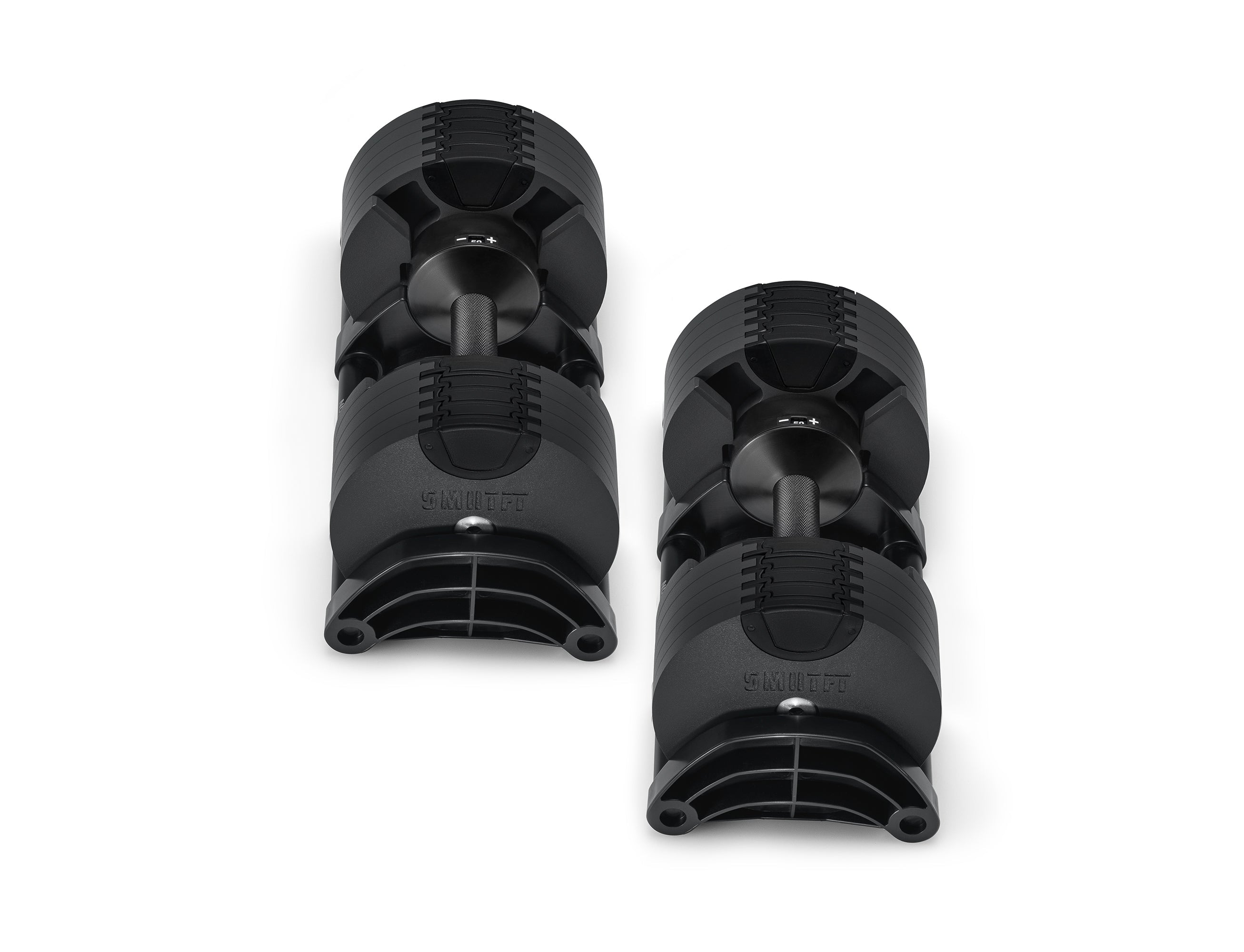 SMRTFT Offers New Matte Black 50lb Dumbbells